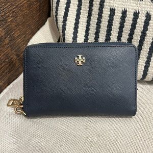 Tory Brunch Leather Wristlet/Wallet